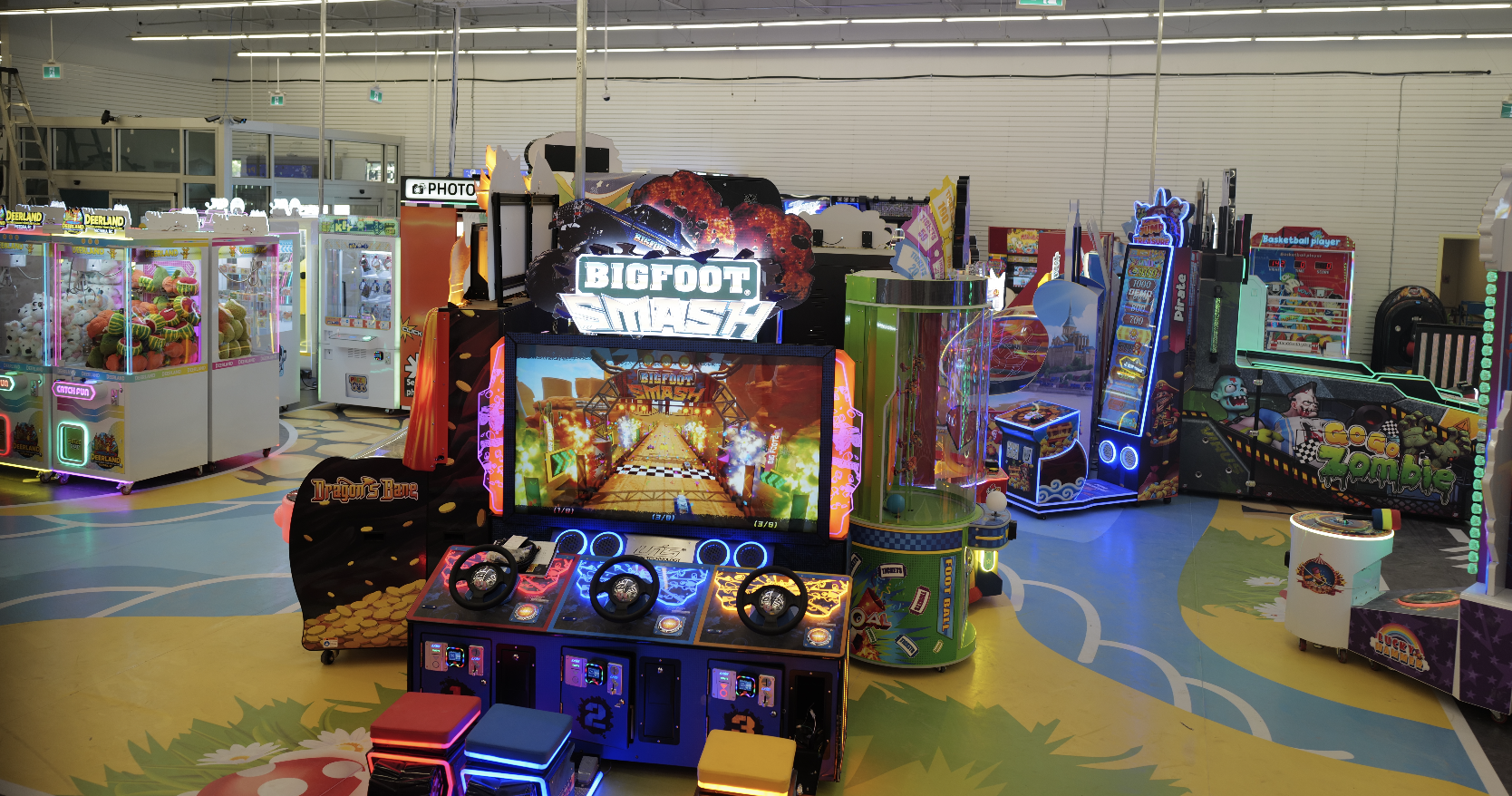 Bigfoot Smash arcade game cabinet